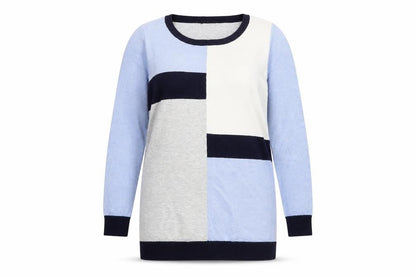 Womens UK Size 8 M&Co Blue Pullover Jumper