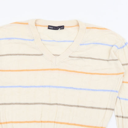 Womens UK Size S Marks and Spencer Beige Pullover Jumper