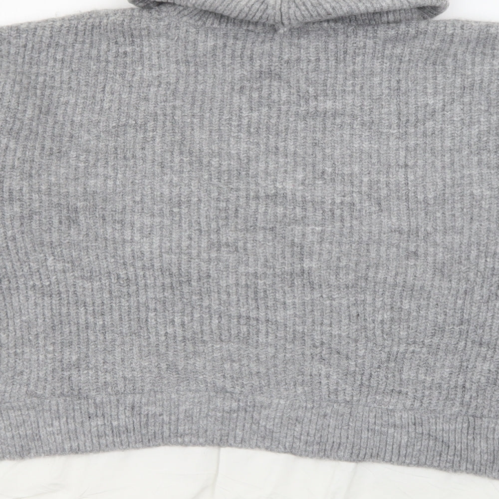 Womens UK Size S New Look Grey Pullover Jumper