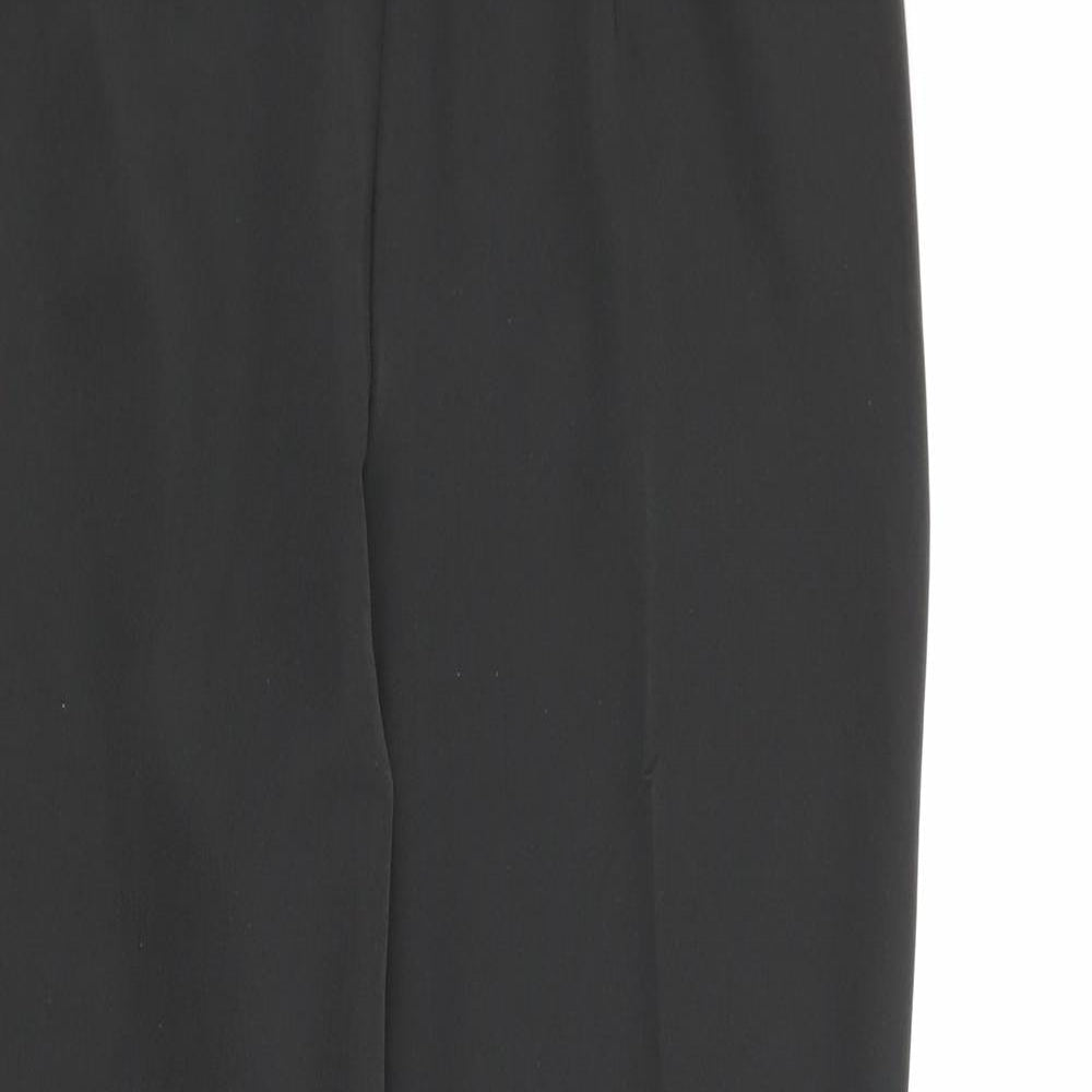 Fair Lady Womens Black  Polyester Trousers  Size 30 in L26 in Regular Zip