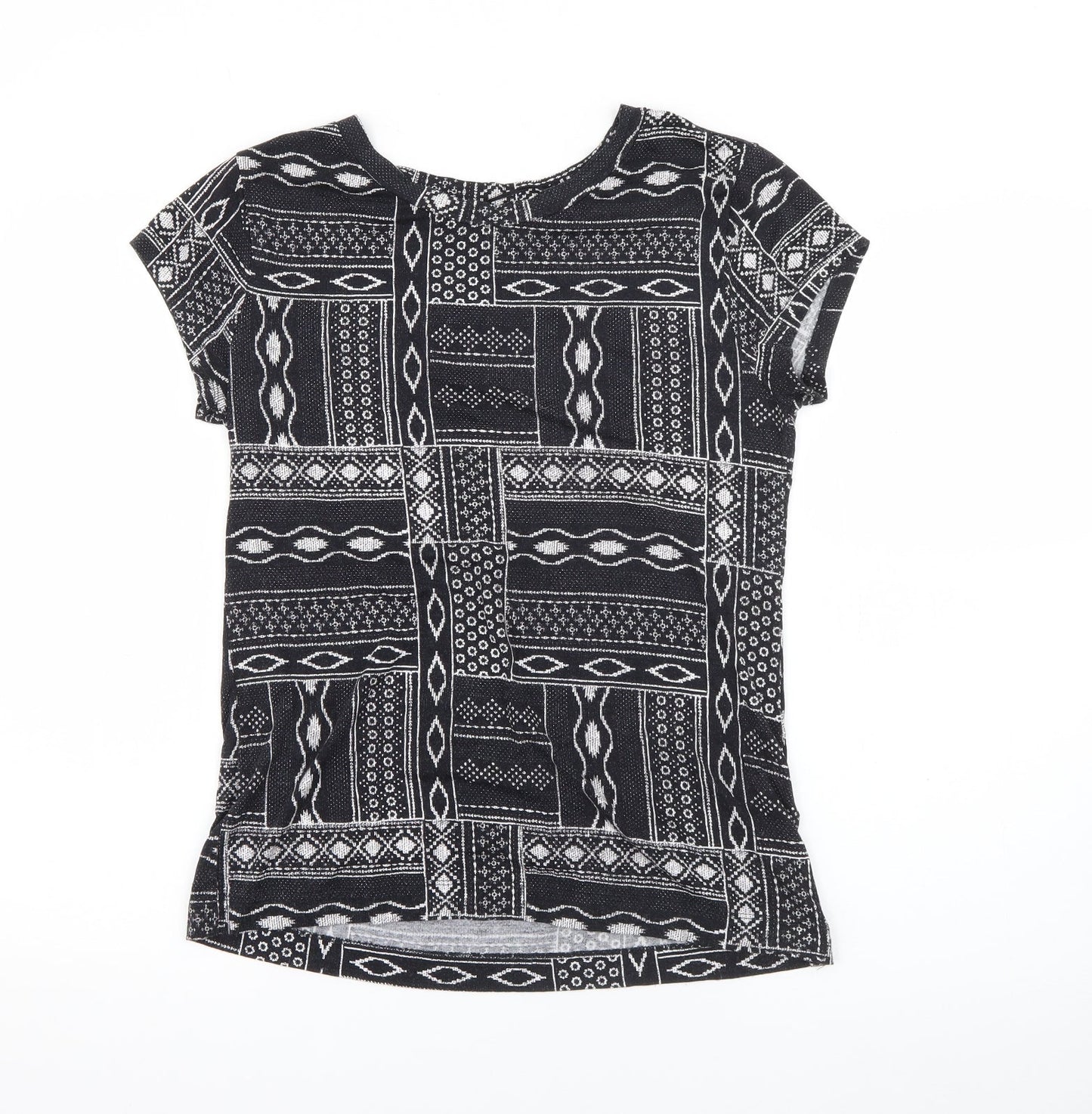 Womens UK Size M H&M Blue Basic T-Shirt