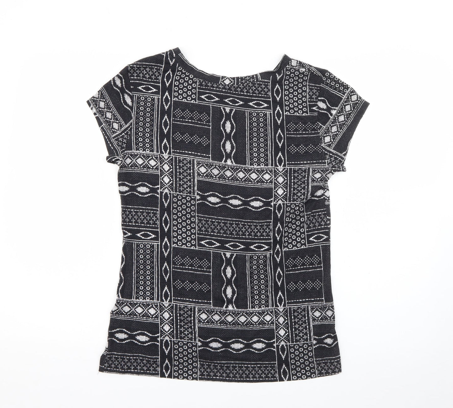 Womens UK Size M H&M Blue Basic T-Shirt