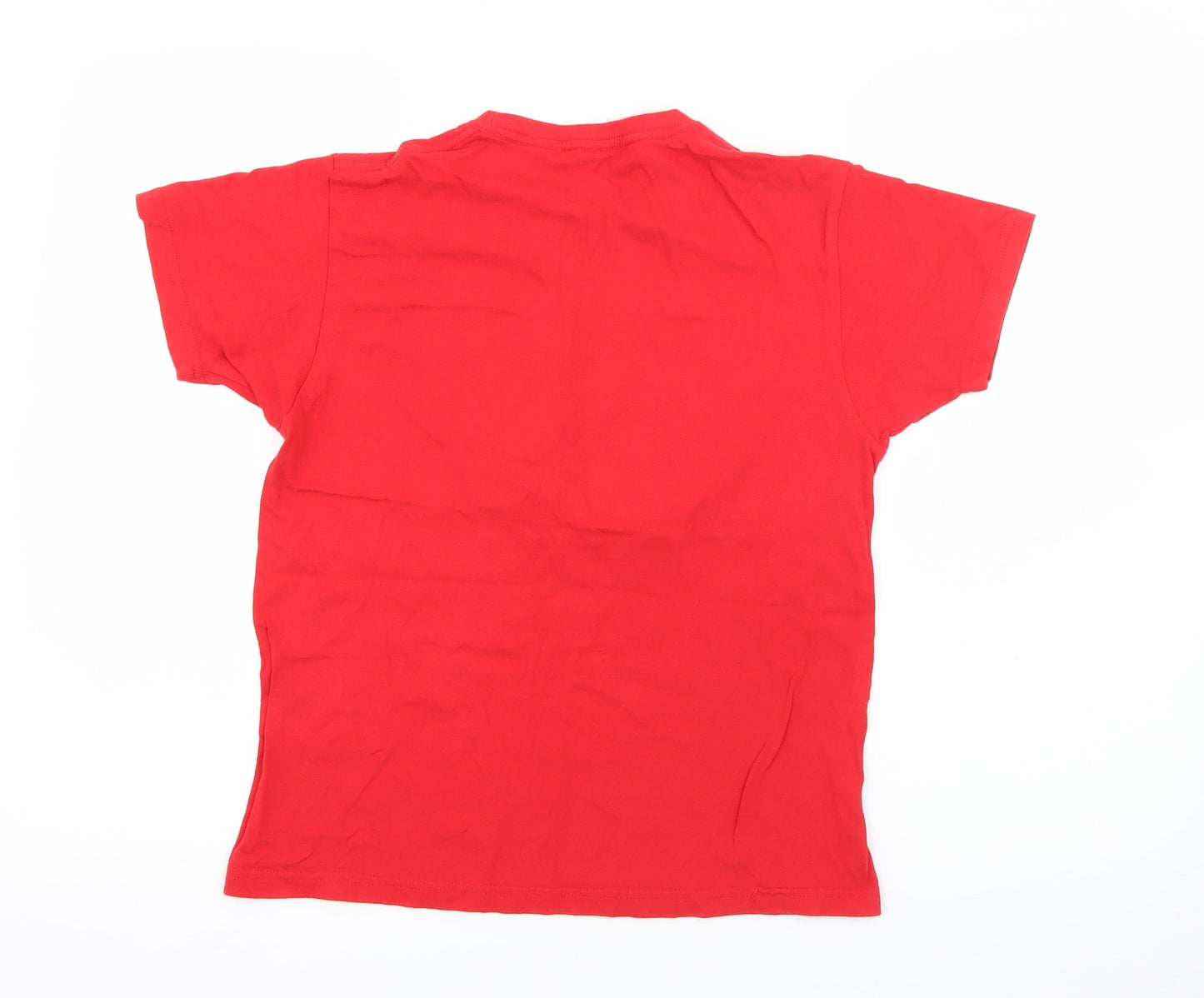 anbor Boys Red  Cotton Pullover T-Shirt Size 12-13 Years Crew Neck  - Fortnite