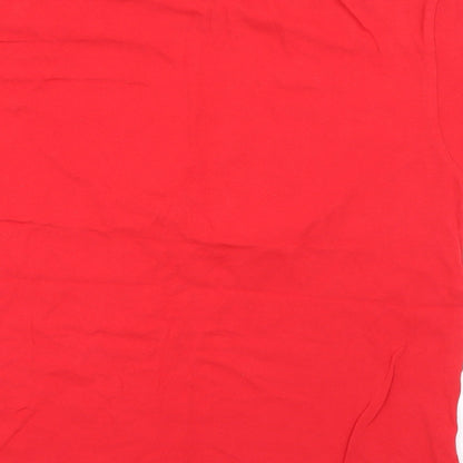 anbor Boys Red  Cotton Pullover T-Shirt Size 12-13 Years Crew Neck  - Fortnite