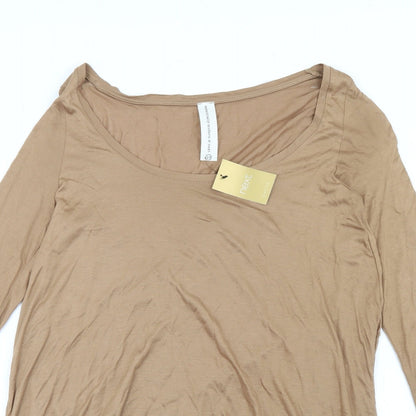 Womens UK Size 10 NEXT Brown Pullover Jumper