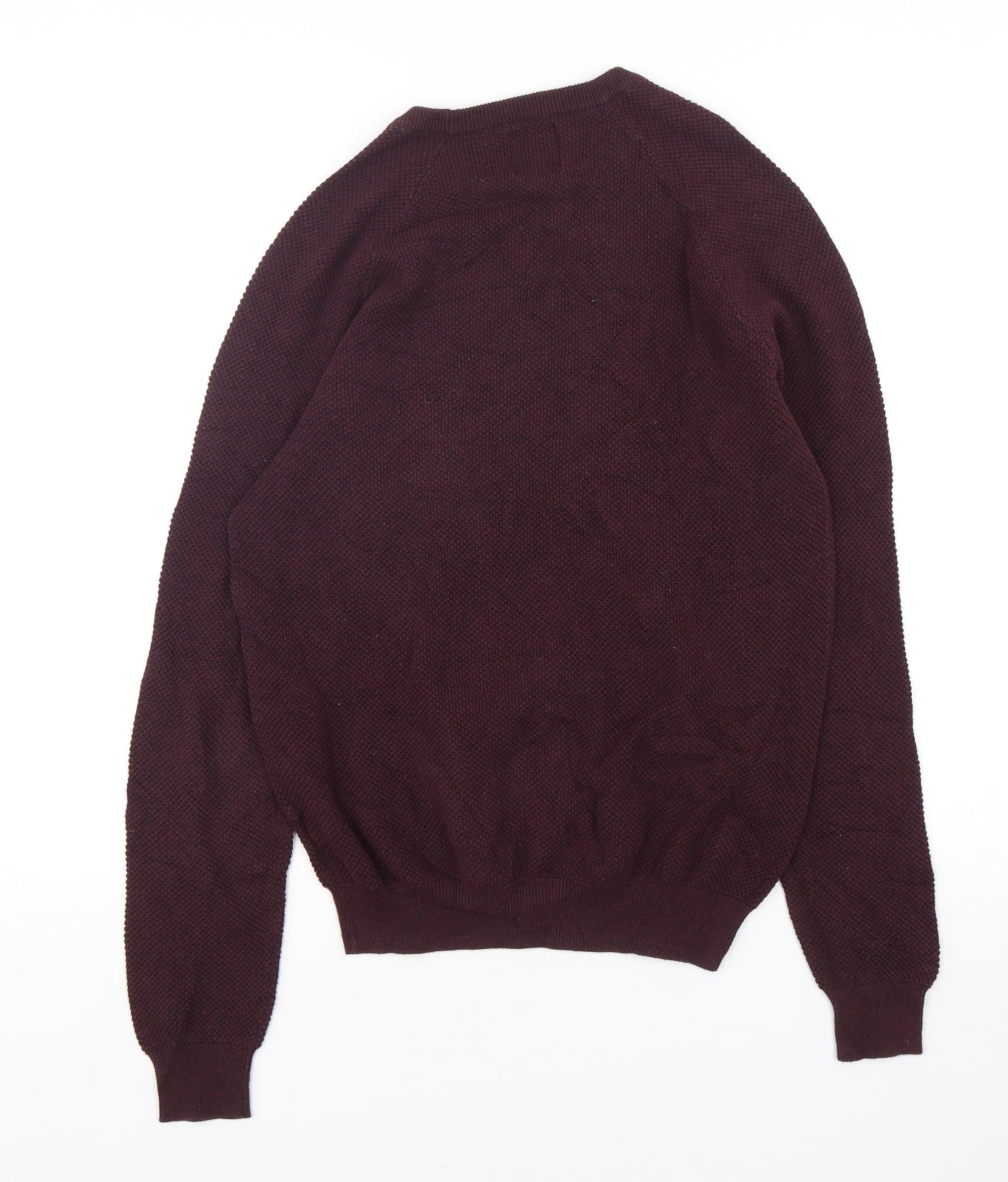 Burton  Mens Purple Round Neck  Cotton Pullover Jumper Size S