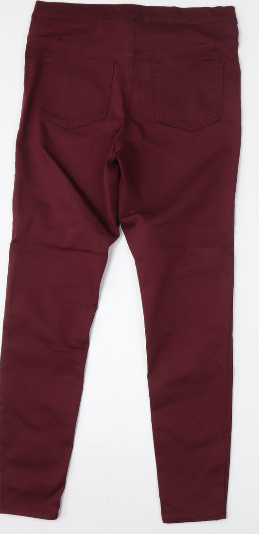 Dunnes Stores Womens Purple  Cotton Jegging Jeans Size 14 L30 in Regular