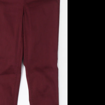 Dunnes Stores Womens Purple  Cotton Jegging Jeans Size 14 L30 in Regular