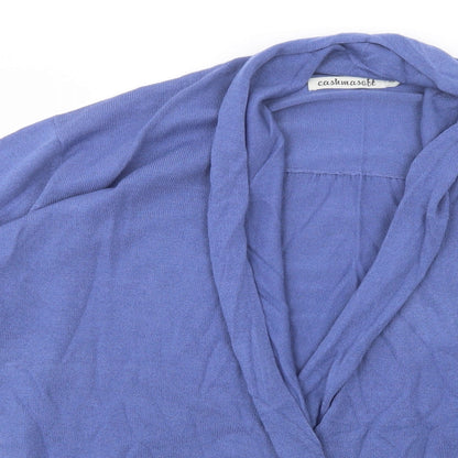 Womens UK Size XL Cashmasoft Blue Cardigan Jumper