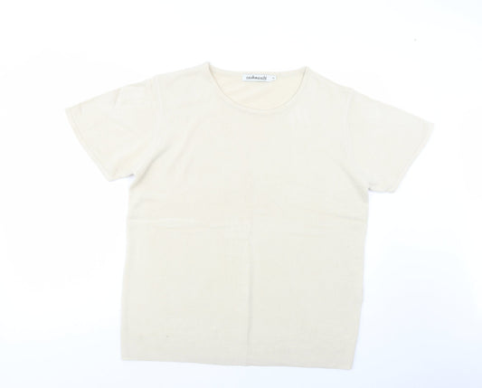 Womens UK Size XL Cashmasoft Beige Pullover Jumper