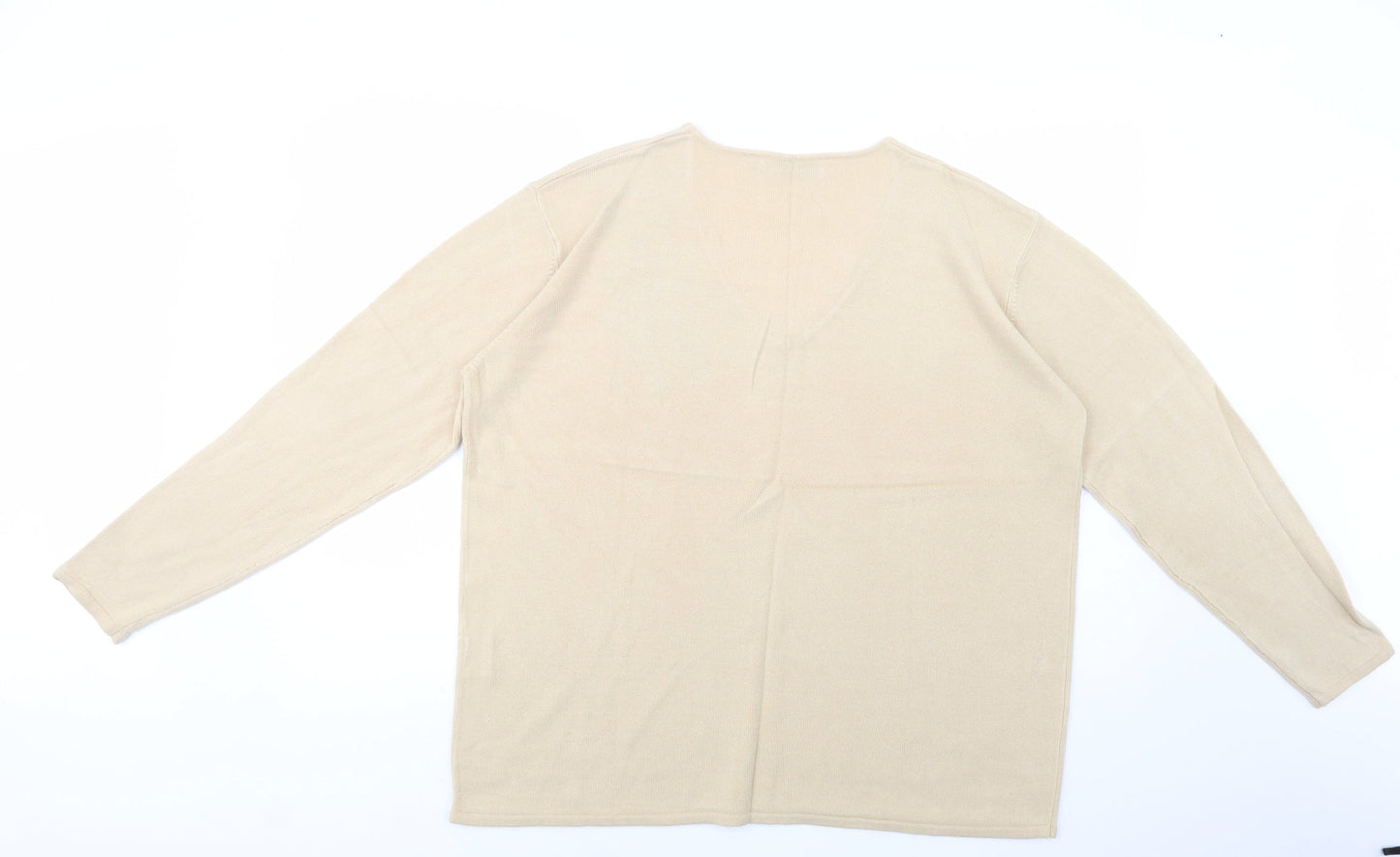 Womens UK Size XL Cashmasoft Beige Pullover Jumper