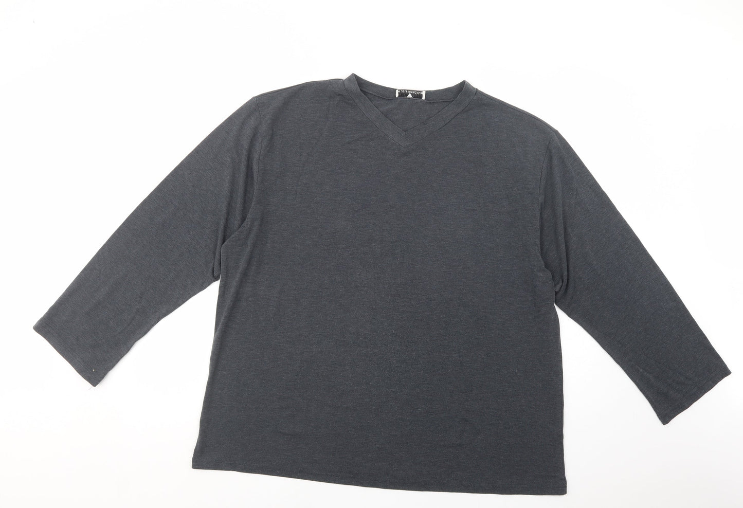Nicole  Marciano Womens Grey  Cotton Tunic T-Shirt Size XL V-Neck