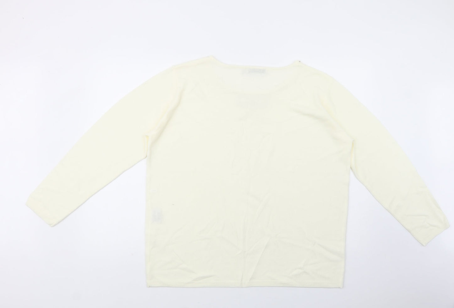 Womens UK Size XL Cashmasoft Ivory Pullover Jumper