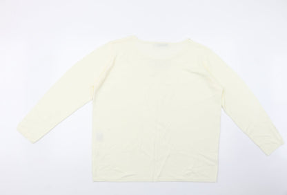 Womens UK Size XL Cashmasoft Ivory Pullover Jumper