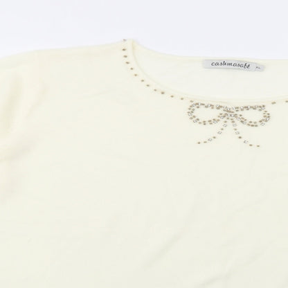 Womens UK Size XL Cashmasoft Ivory Pullover Jumper