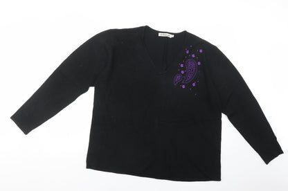 Womens UK Size XL Cashmasoft Black Pullover Jumper