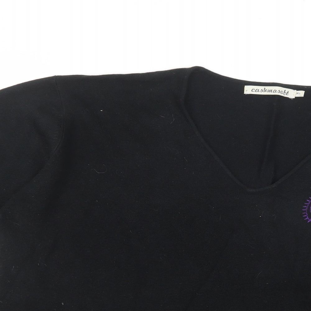 Womens UK Size XL Cashmasoft Black Pullover Jumper