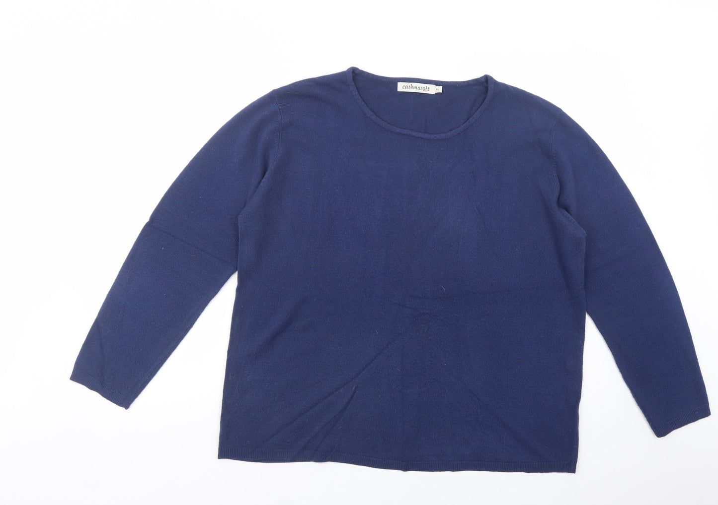 Womens UK Size XL Cashmasoft Blue Pullover Jumper
