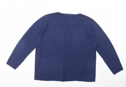Womens UK Size XL Cashmasoft Blue Pullover Jumper