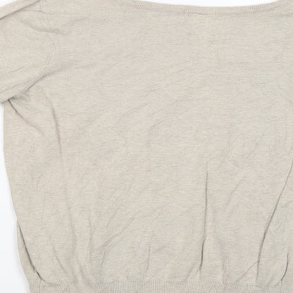 Womens UK Size L H&M Beige Pullover Jumper