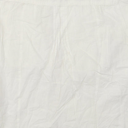 Womens UK Size M Terranova Ivory Basic Button-Up