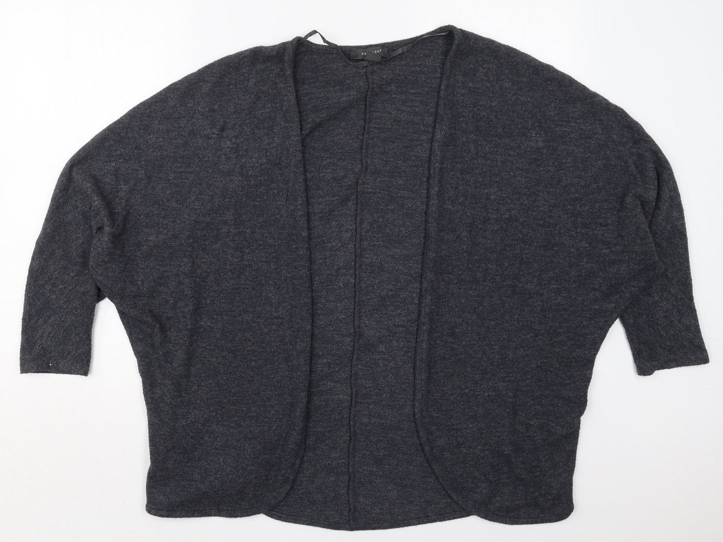 Primark Womens Grey V-Neck  Polyester Cardigan Jumper Size 6