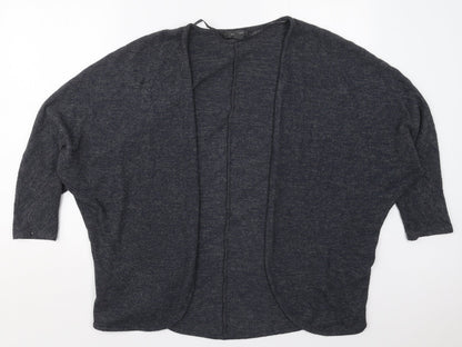 Primark Womens Grey V-Neck  Polyester Cardigan Jumper Size 6