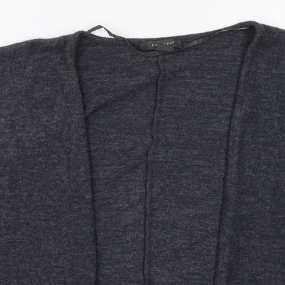 Primark Womens Grey V-Neck  Polyester Cardigan Jumper Size 6