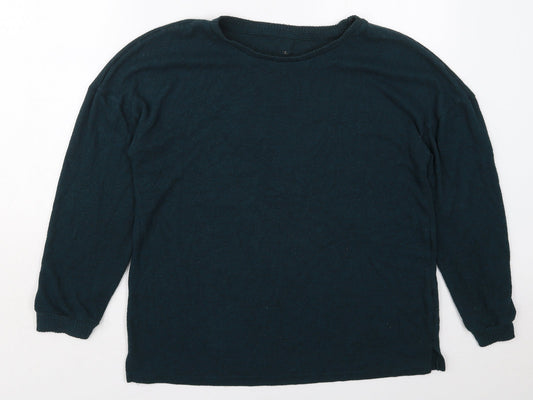 Primark Womens Green Crew Neck  Polyester Pullover Jumper Size 12