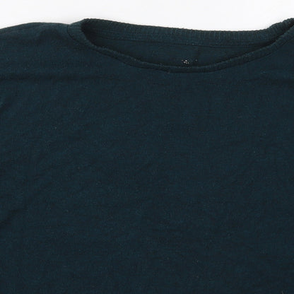 Primark Womens Green Crew Neck  Polyester Pullover Jumper Size 12