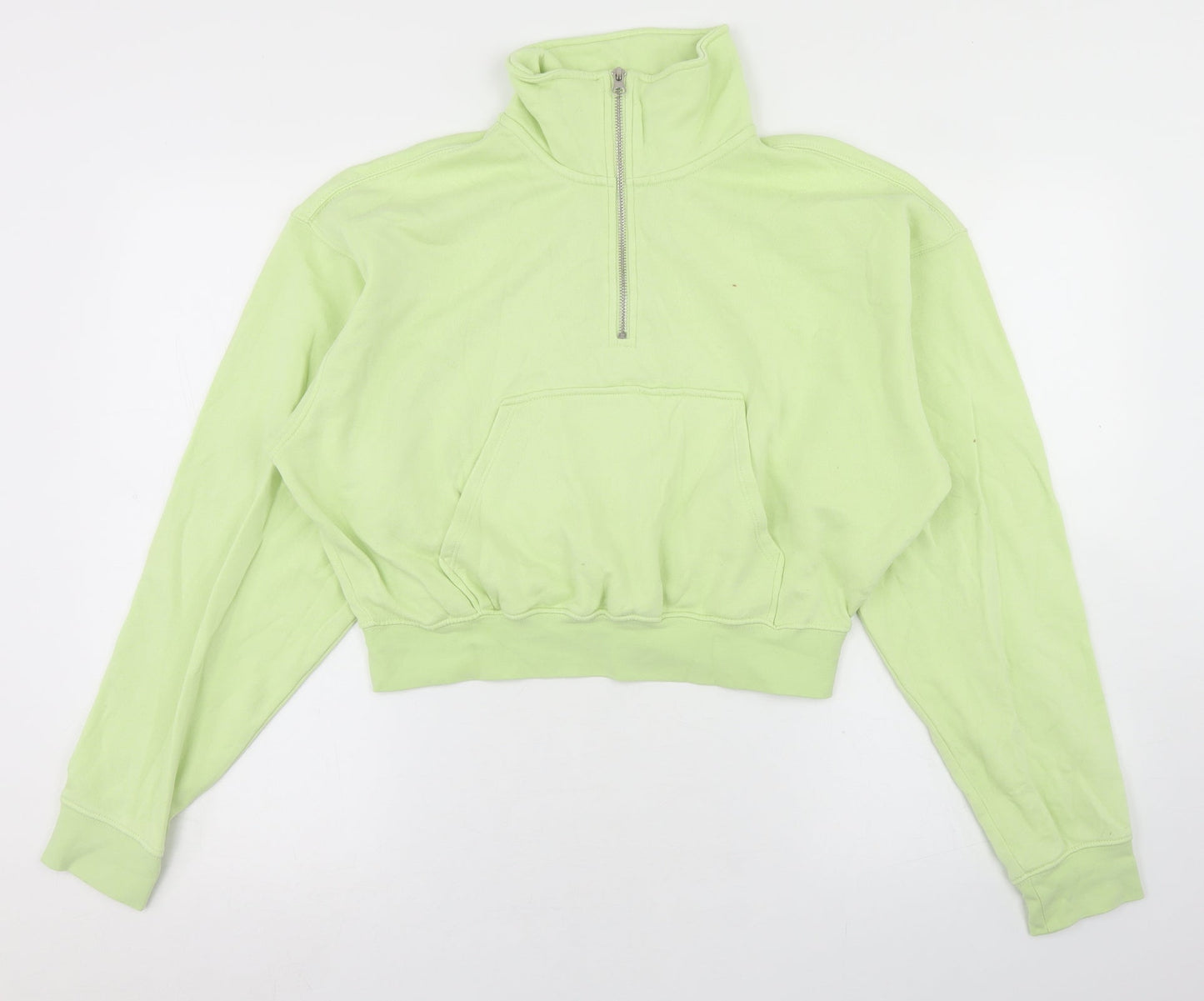 Divided Womens Green  Cotton Pullover Sweatshirt Size S   - cropped