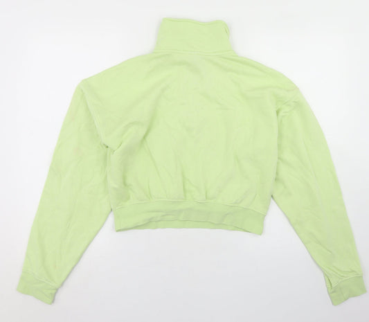 Divided Womens Green  Cotton Pullover Sweatshirt Size S   - cropped