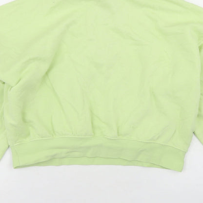 Divided Womens Green  Cotton Pullover Sweatshirt Size S   - cropped