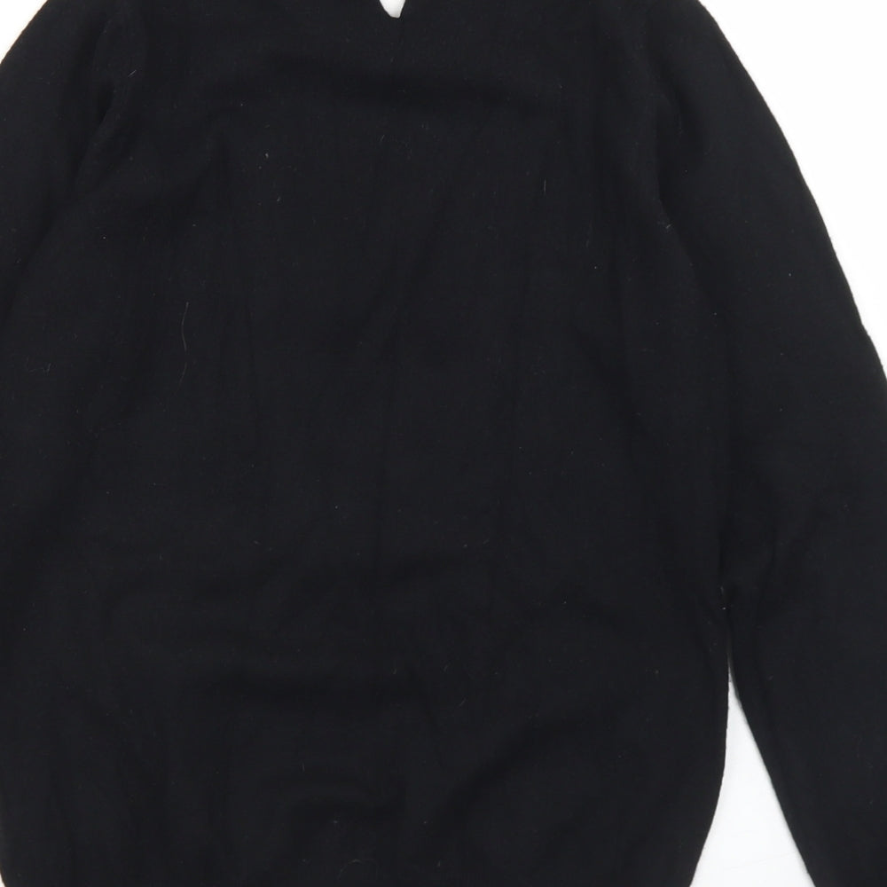 Primark Womens Black Round Neck  Viscose Pullover Jumper Size 6