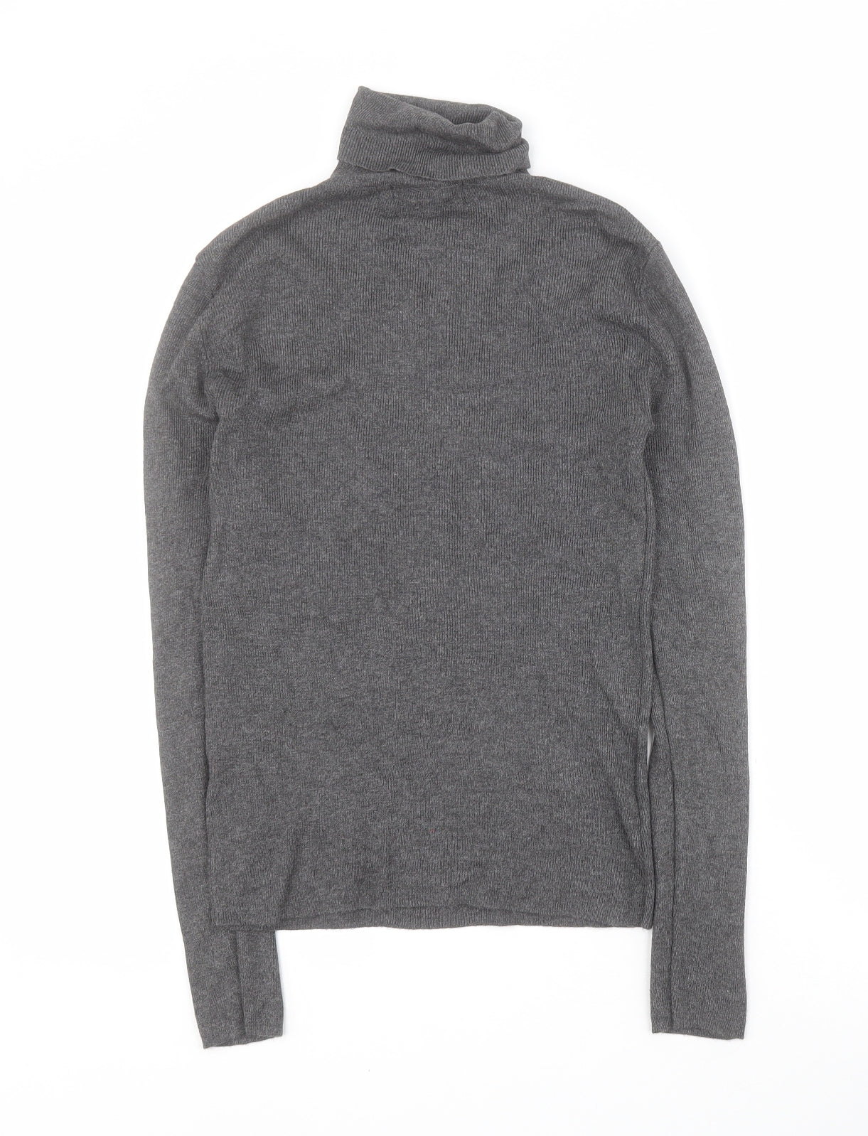 Primark Womens Grey Roll Neck  Viscose Pullover Jumper Size S