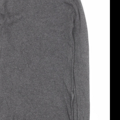 Primark Womens Grey Roll Neck  Viscose Pullover Jumper Size S