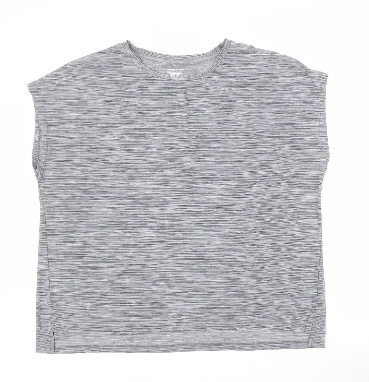 Dunnes Womens Grey  Polyester Basic Tank Size XL Round Neck