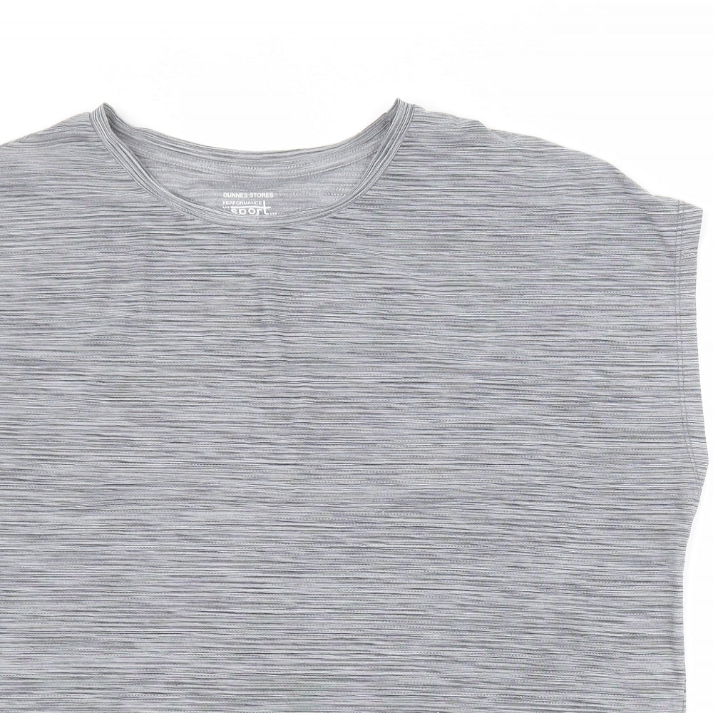Dunnes Womens Grey  Polyester Basic Tank Size XL Round Neck