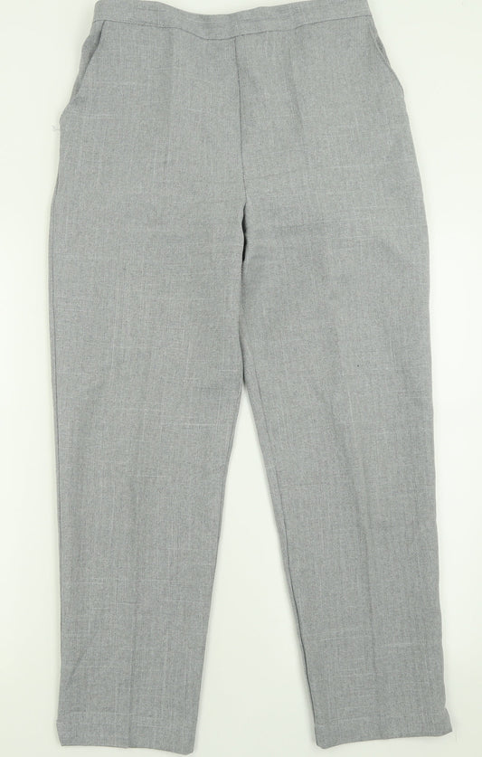Autonomy Womens Grey  Polyester Trousers  Size 14 L27 in Regular