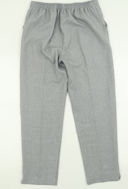 Autonomy Womens Grey  Polyester Trousers  Size 14 L27 in Regular