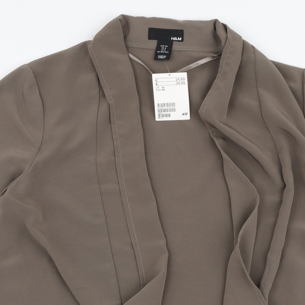 Womens UK Size 10 H&M Brown Jacket