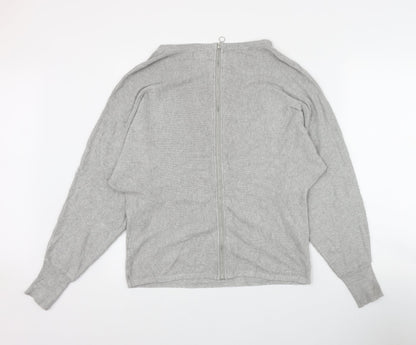 Primark Womens Grey Round Neck  Viscose Pullover Jumper Size 12
