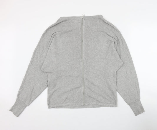 Primark Womens Grey Round Neck  Viscose Pullover Jumper Size 12