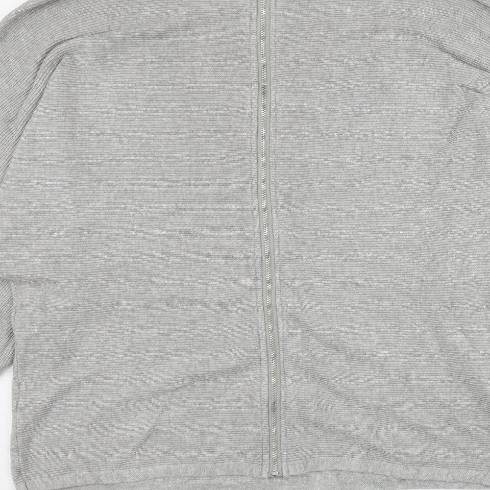Primark Womens Grey Round Neck  Viscose Pullover Jumper Size 12