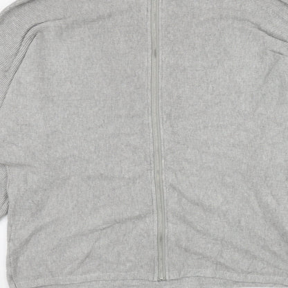 Primark Womens Grey Round Neck  Viscose Pullover Jumper Size 12