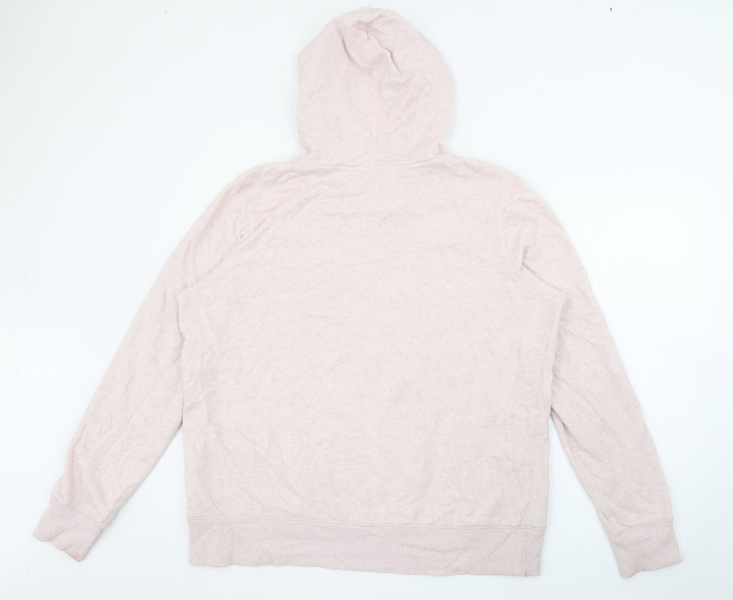 H&M Womens Pink  Cotton Pullover Hoodie Size XL