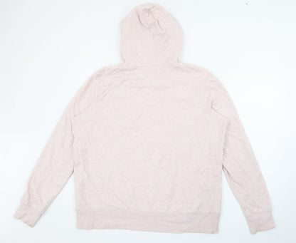H&M Womens Pink  Cotton Pullover Hoodie Size XL