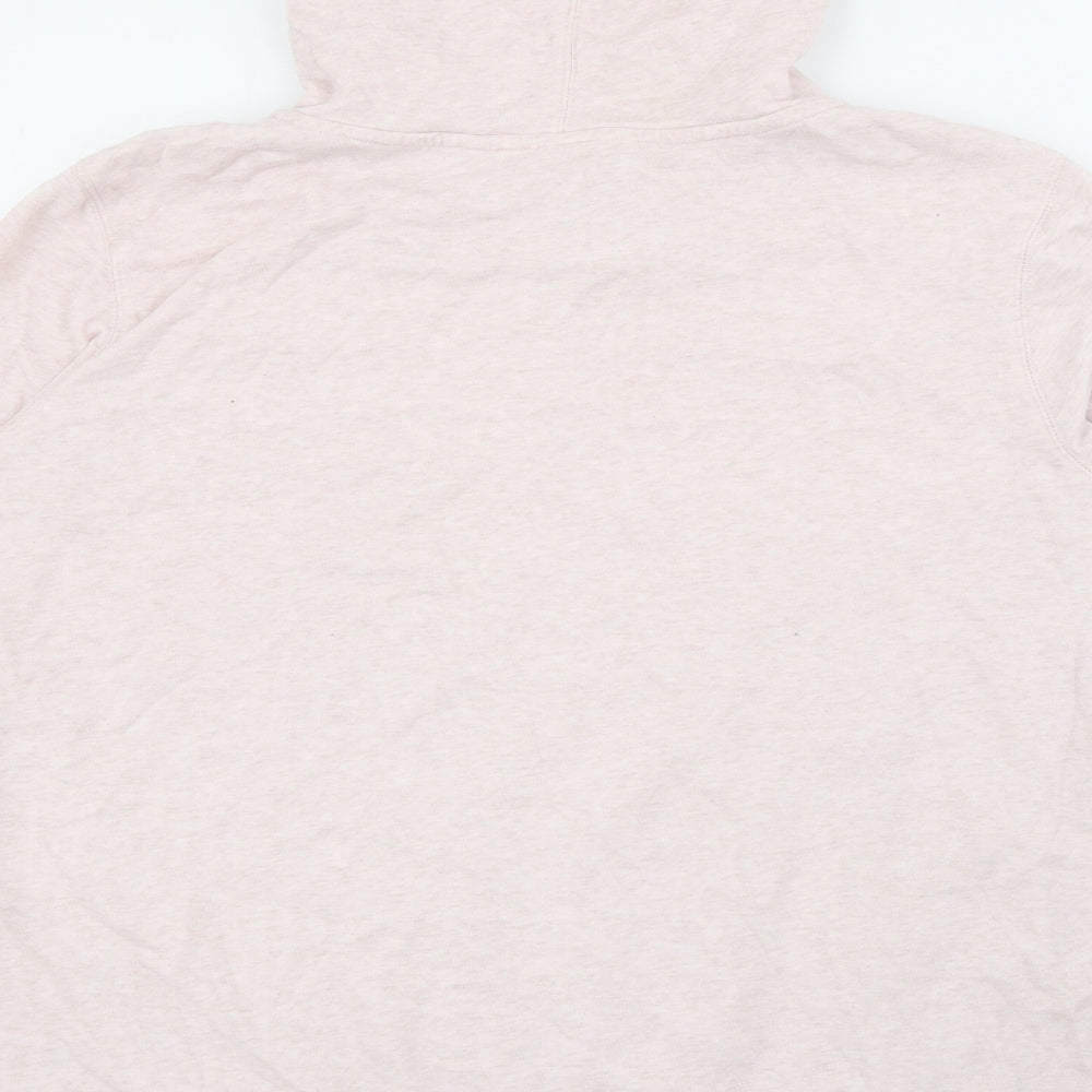 H&M Womens Pink  Cotton Pullover Hoodie Size XL
