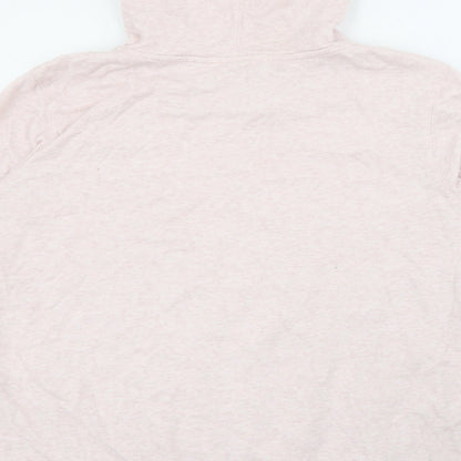 H&M Womens Pink  Cotton Pullover Hoodie Size XL