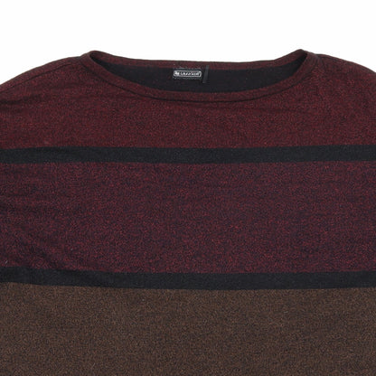 Laura Scott Womens Black Crew Neck  Viscose Pullover Jumper Size 14